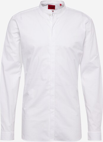 HUGO Regular fit Skjorta 'Enrique' i vit: framsida
