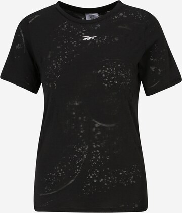 Reebok Функциональная футболка 'Burnout' в Черный: спереди