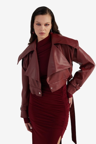 HOLLY LOLLY Jacke in L in burgunder, Produktansicht