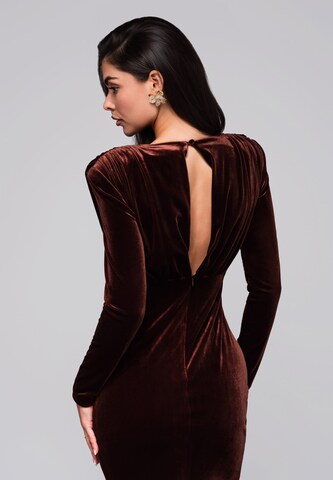 Robe de soirée Ombre en marron