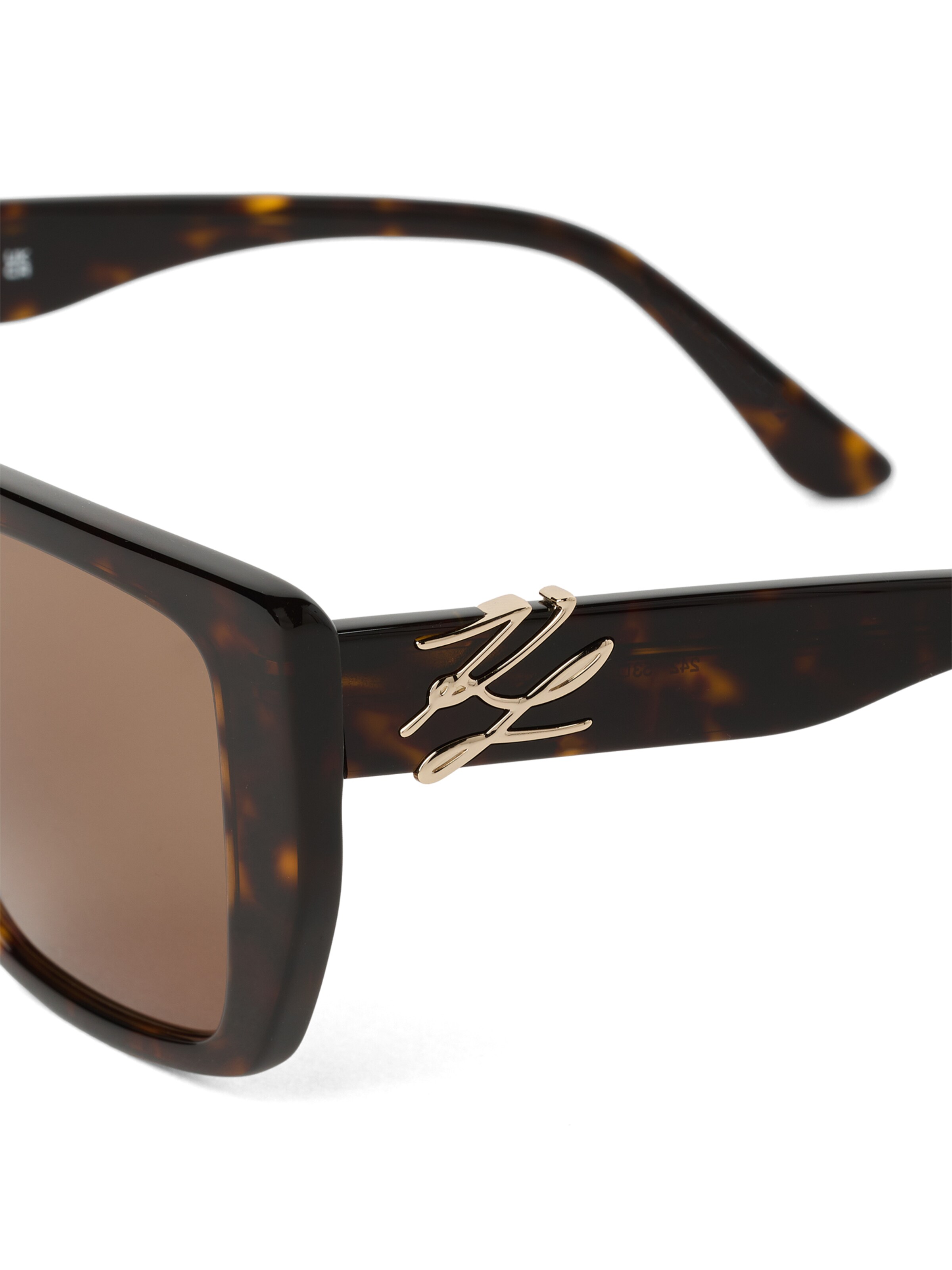 Karl Lagerfeld - Óculos de sol ' AUTOGRAPH LOGO ' em castanho