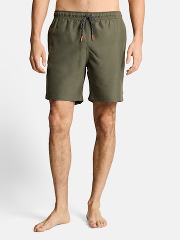 TOM TAILOR Badeshorts in Grün: Vorderseite
