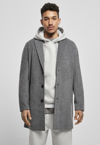 Urban Classics Between-Seasons Coat in Grey: front