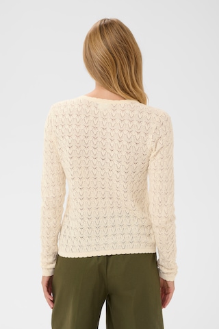 SAINT TROPEZ - Casaco de malha 'SZRonette' em branco