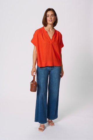 Kaffe - Blusa 'KAMilia' em vermelho