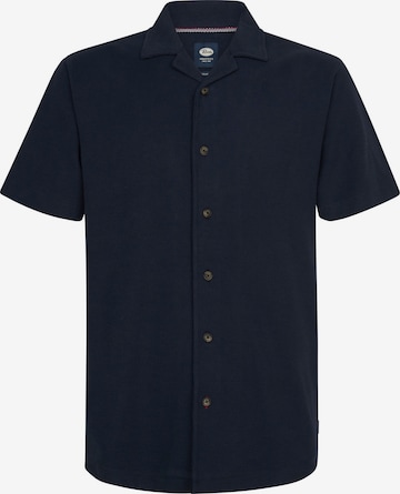 Chemise Petrol Industries en bleu : devant