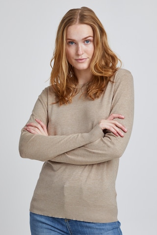 b.young Sweater 'BYMMPIMBA' in Beige: front