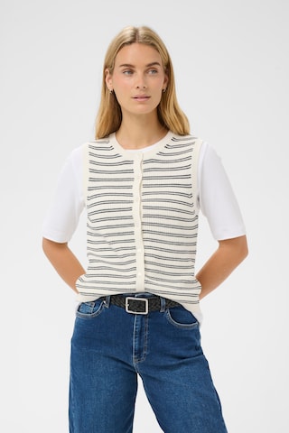 Part Two Vest 'Gemma' in White: front