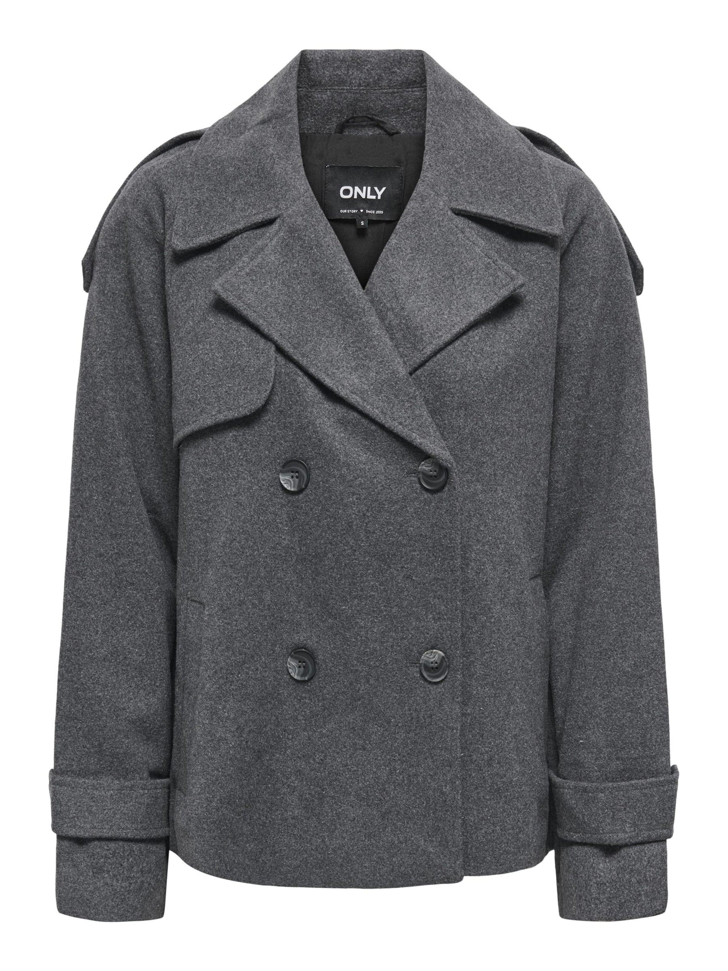 ONLY - Abrigo de entretiempo en gris: frente