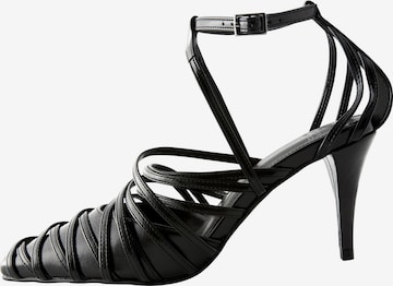 Next Sandali | črna barva: sprednja stran