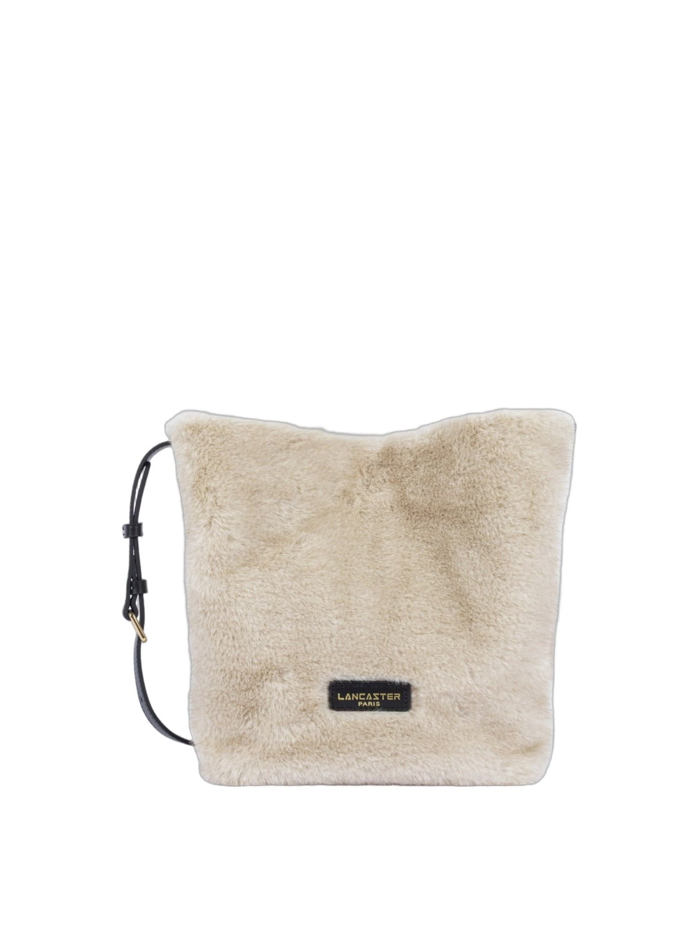 LANCASTER Paris Schoudertas 'Aimantée Moumoute' in Beige: voorkant