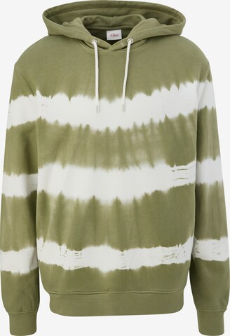 Sweat-shirt s.Oliver en vert : devant