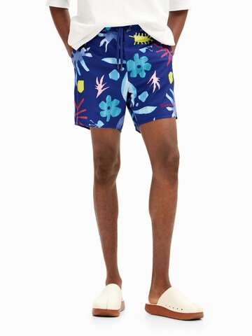 Shorts de bain Desigual en bleu : devant