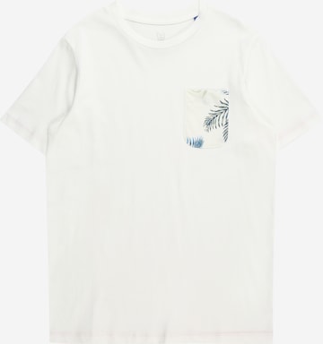 T-Shirt 'CHILL' Jack & Jones Junior en blanc : devant