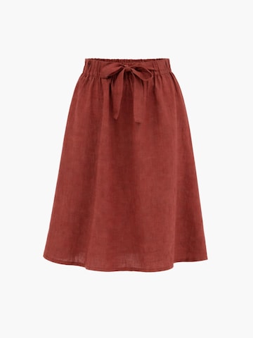 AmourLinen Rock 'Bergen'‌‌‌‌‌‌‌‌‌‌ in Rot: Vorderseite