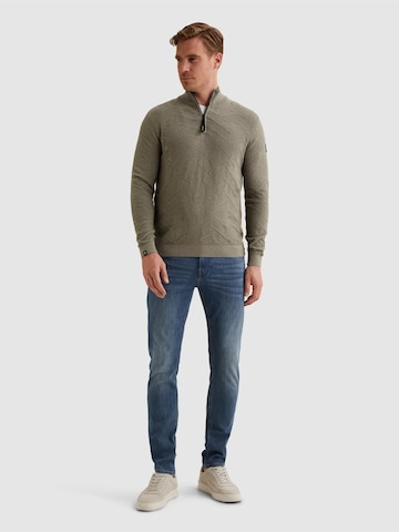 VANGUARD Pullover 'Pullover with half-zip and allover texture'‌‌‌‌‌‌‌‌‌‌ in Grün