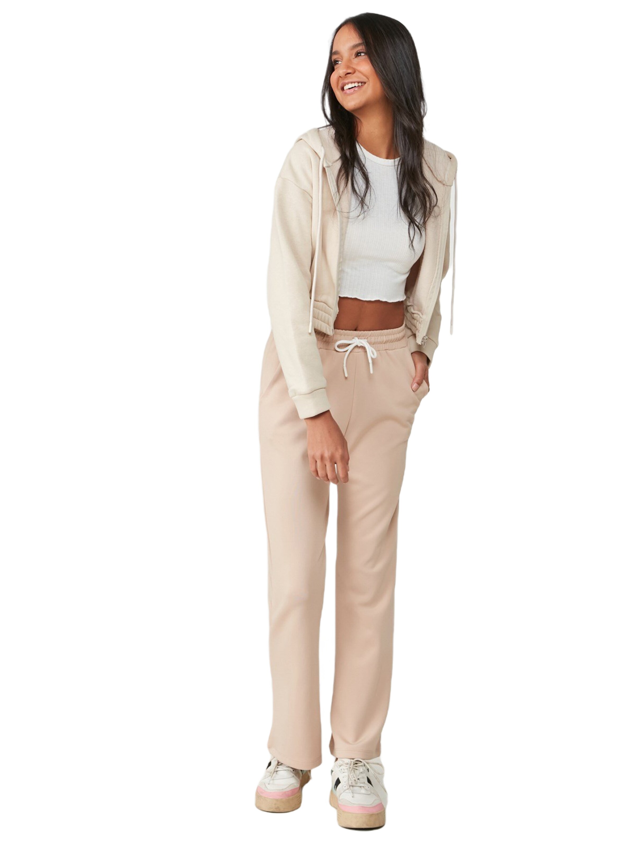 C&City Flared Pants in Beige