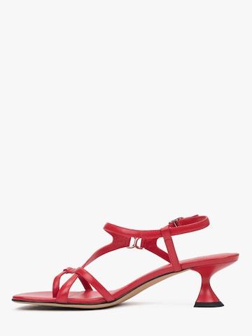 Sandalo '013-9' di Estro in rosso