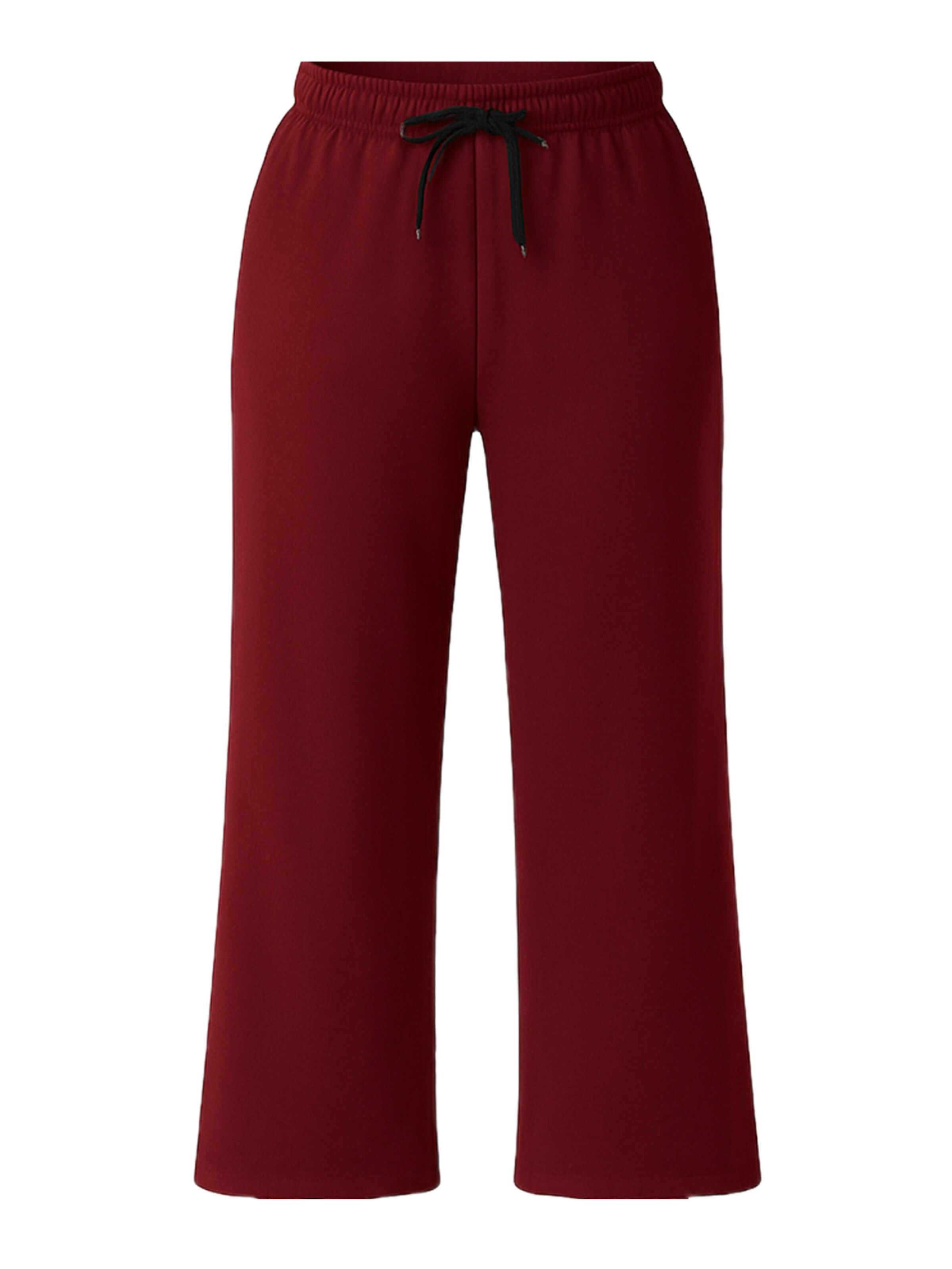 C&City Flared Broek in Rood: voorkant