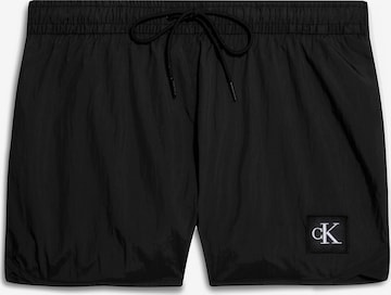 Shorts de bain Calvin Klein Swimwear en noir : devant