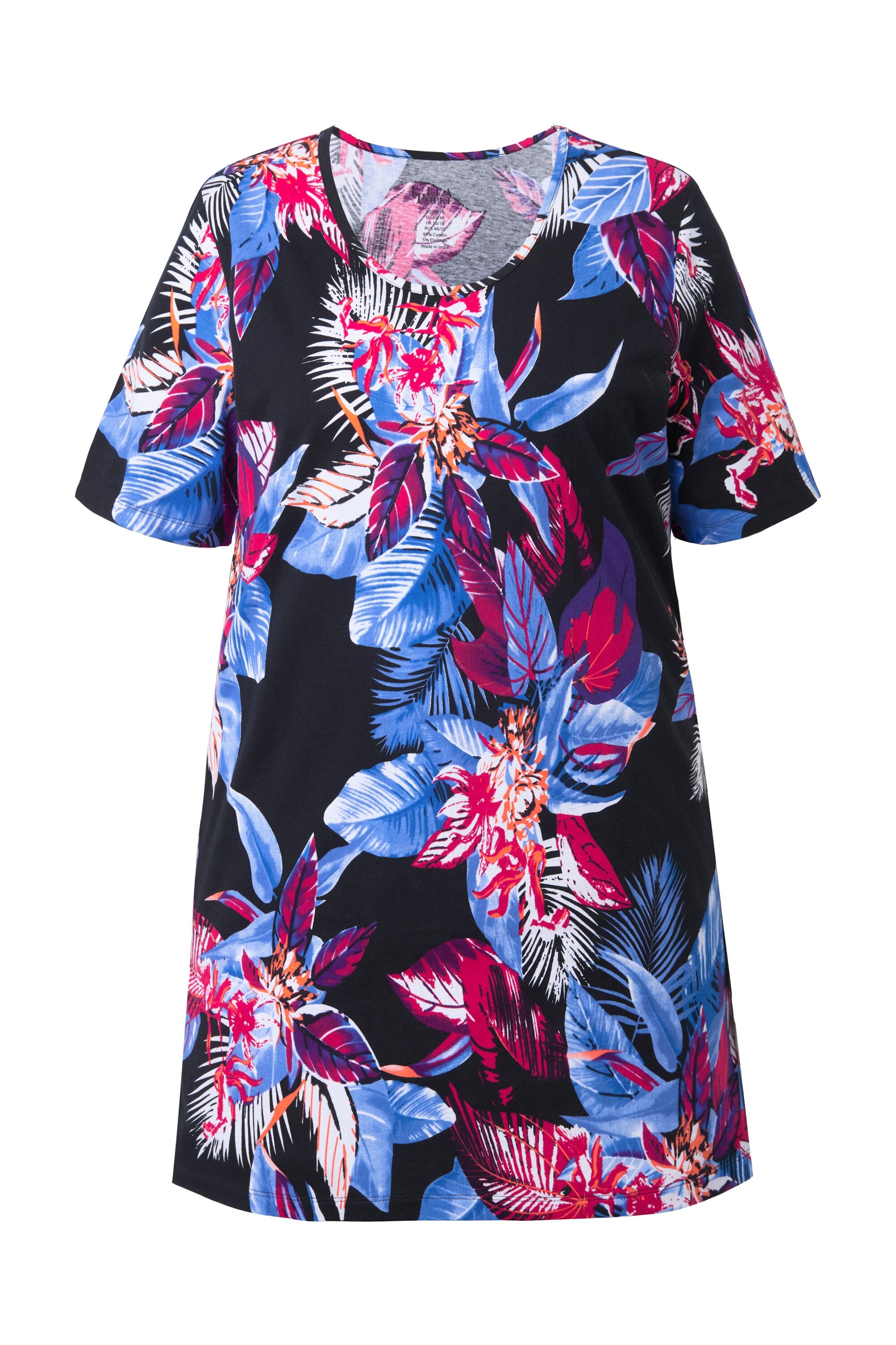 Ulla Popken Shirt in Blue / Red / Black / White, Item view