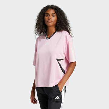 ADIDAS SPORTSWEAR Λειτουργικό μπλουζάκι 'TIRO Q1' σε ροζ: μπροστά