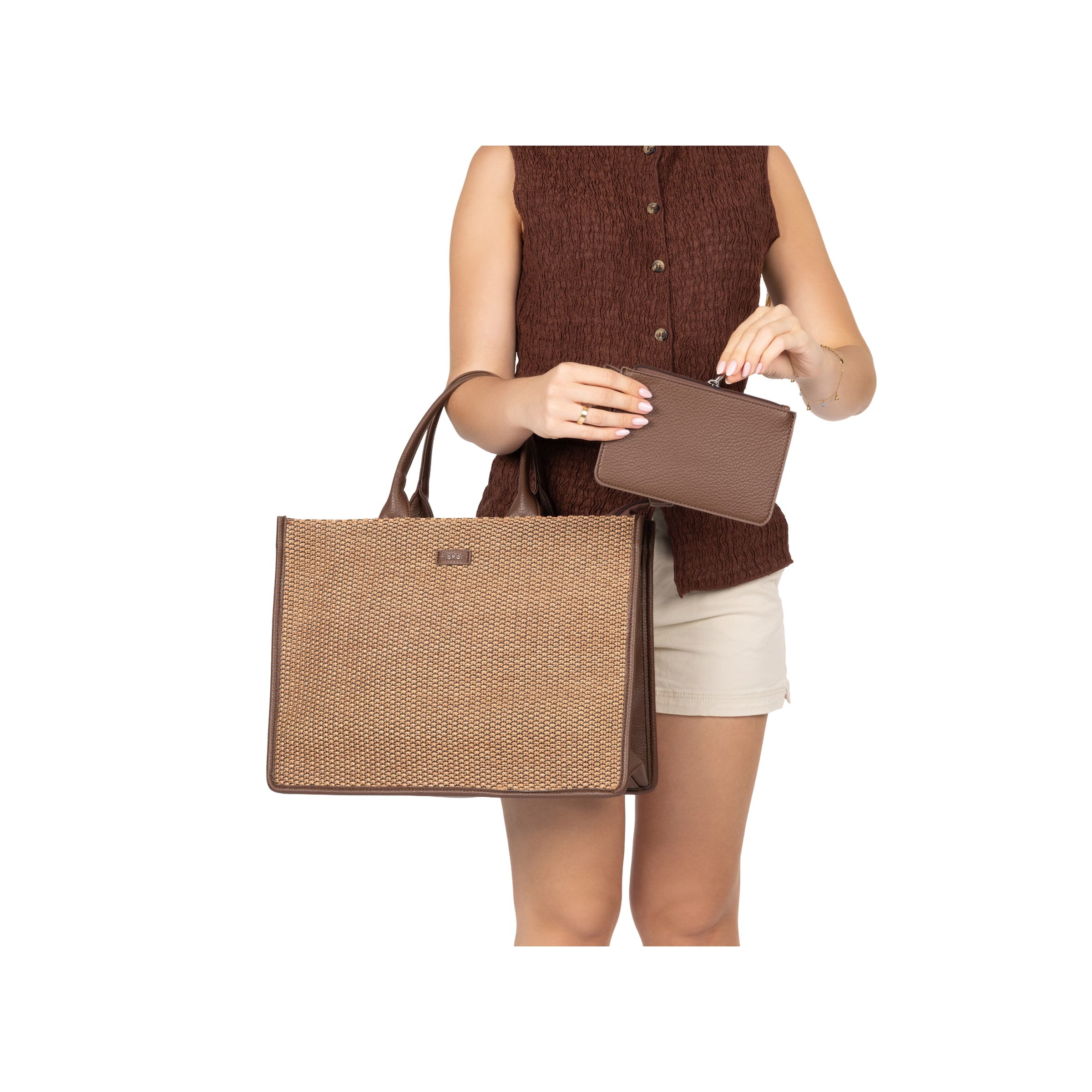 Cabas 'H1392' Rieker en marron