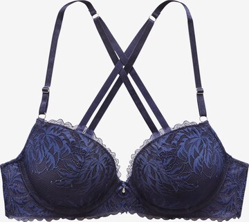 LASCANA Push-up Bra in Blue: front