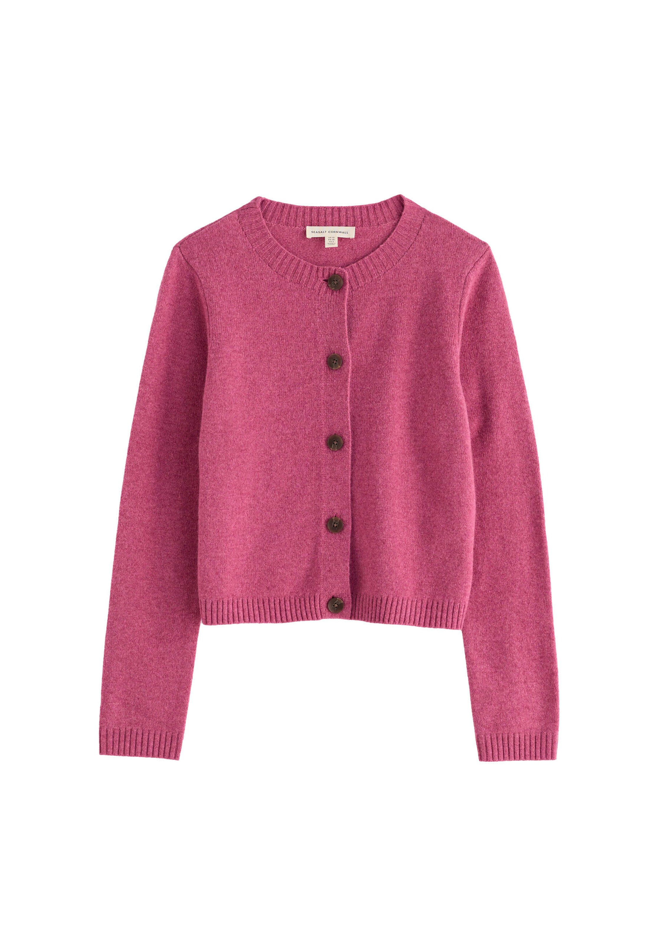 Cardigan ' Tern Tide ' Seasalt Cornwall en rose : devant
