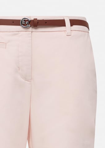 COMMA - Slimfit Pantalón chino en rosa