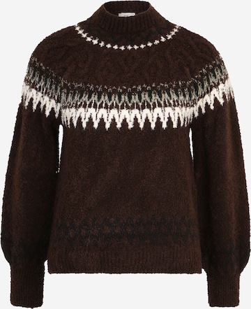 River Island Petite Sweater in Brown: front