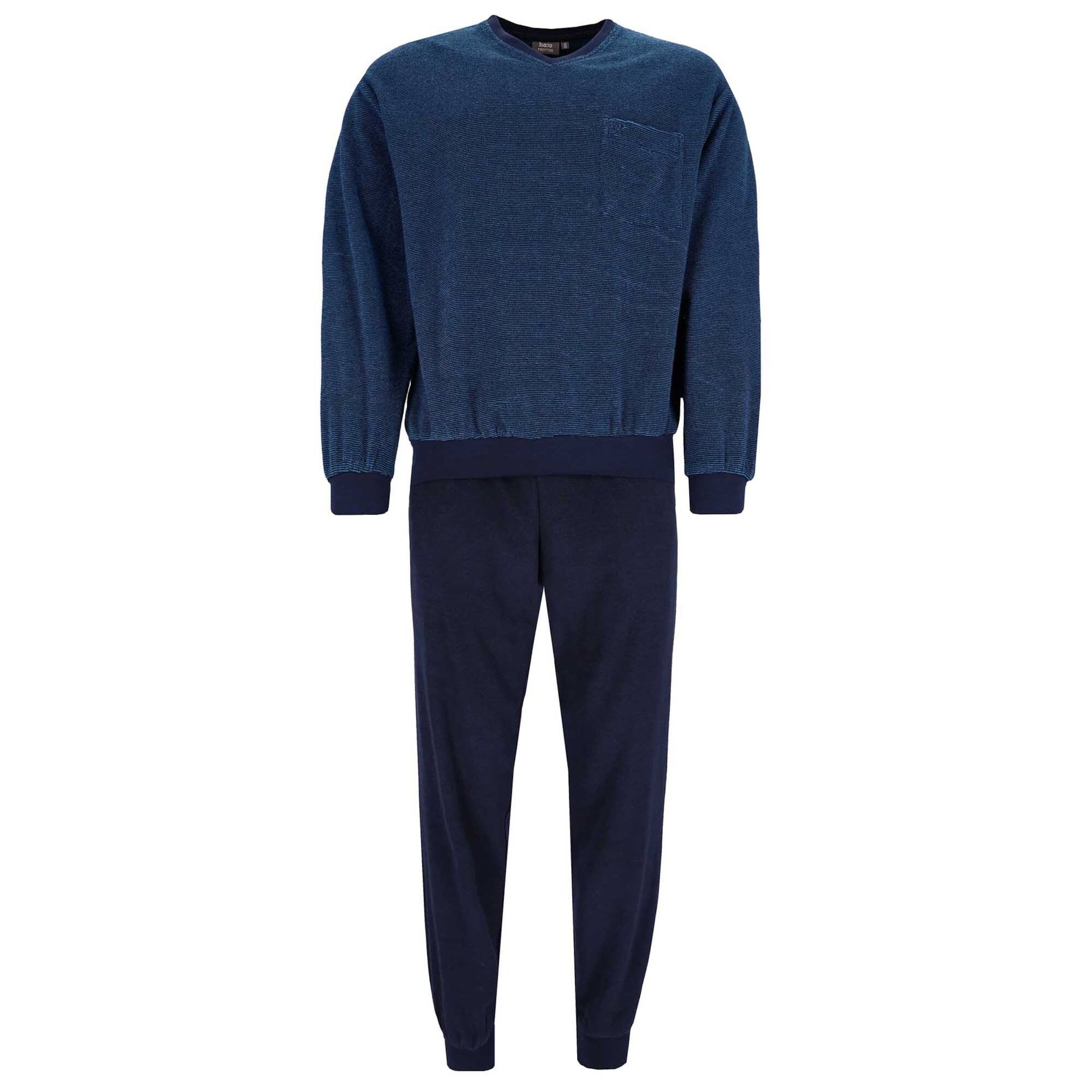 HAJO Pyjamas lang i blå: forside