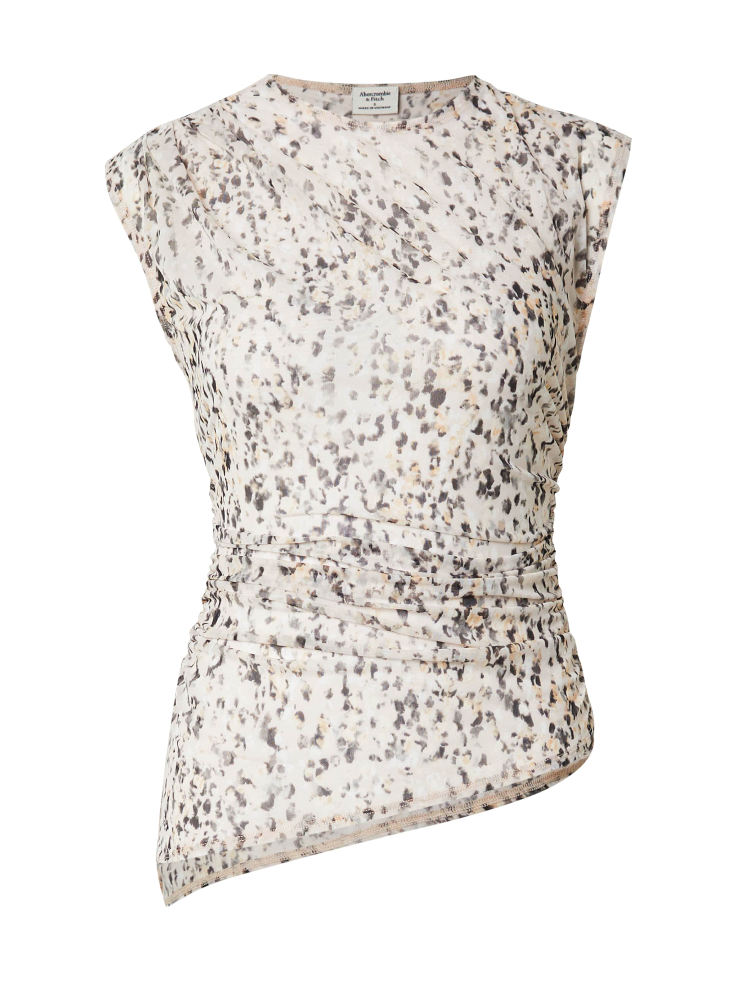 Top de la Abercrombie & Fitch pe maro: față