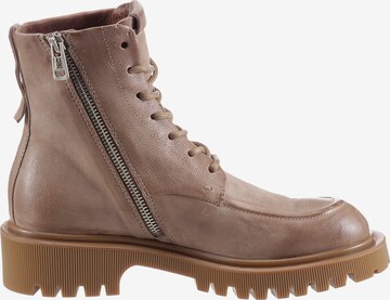 A.S.98 Lace-Up Ankle Boots in Beige