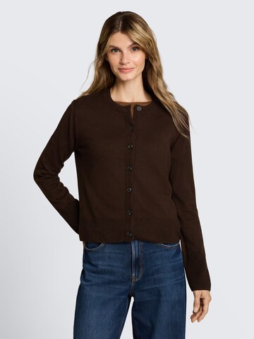 TOM TAILOR Strickjacke in Braun: Vorderseite