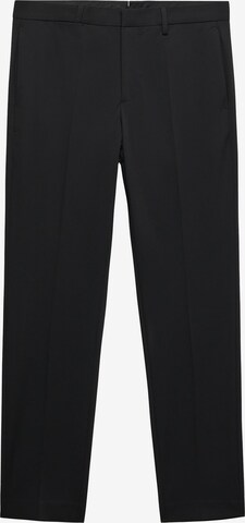 MANGO MAN Regular Pleated Pants 'PAULO' in Black: front