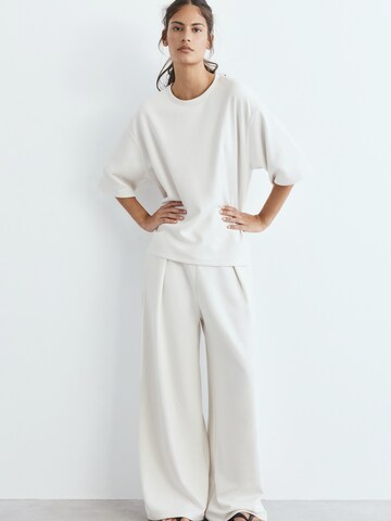 Pull&Bear Oversized Shirt in Beige