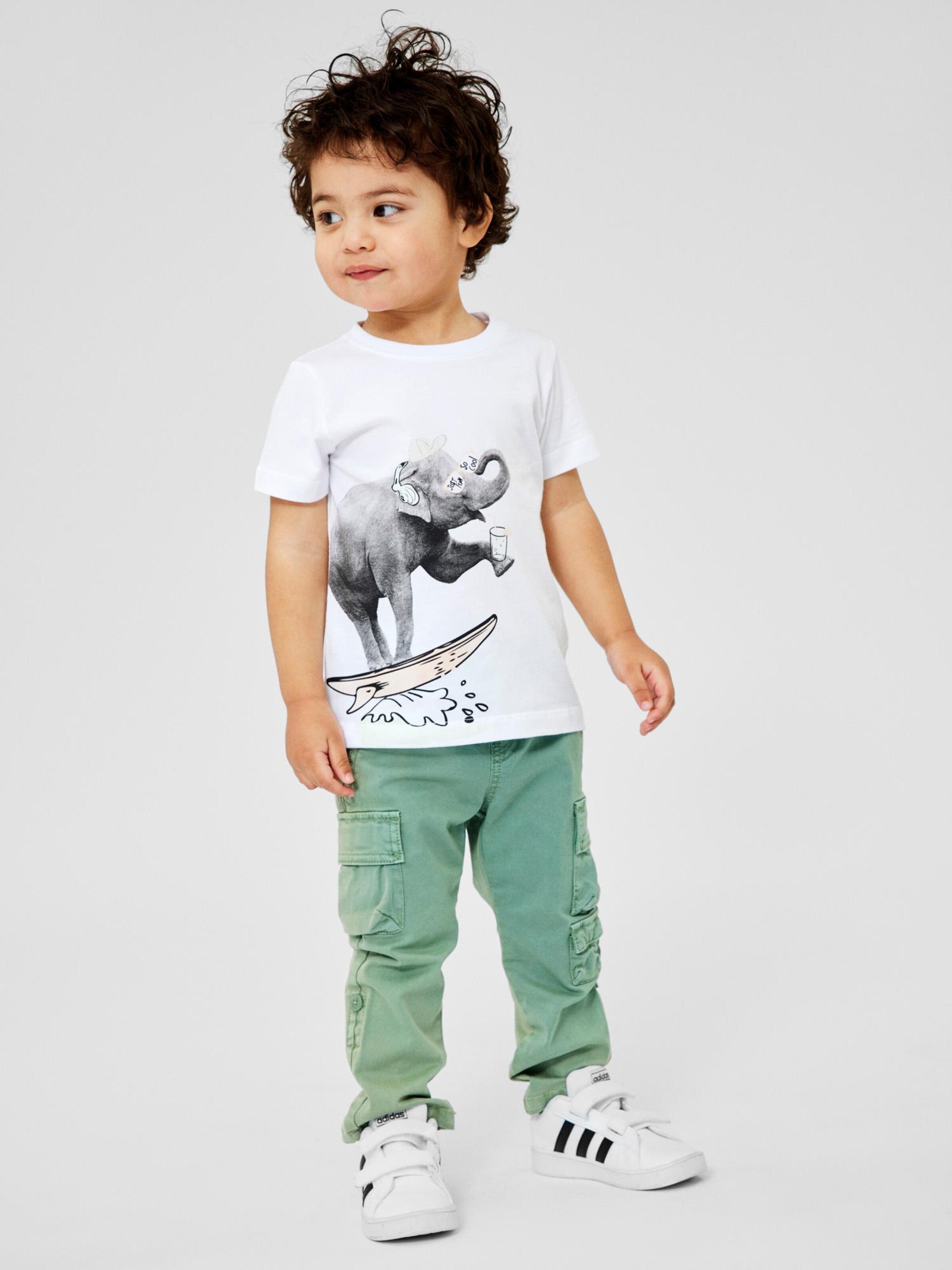 Kinder Kids (Gr. 92-140) NAME IT T-Shirt 'ZETH' in Weiß - GC75283 Kinder Kids (Gr. 92-140) NAME IT T-Shirt 'ZETH' in Weiß - GC75283