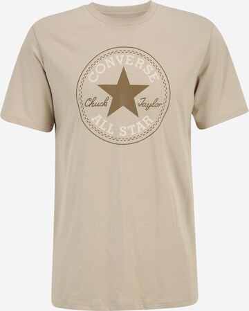 T-Shirt CONVERSE en beige : devant