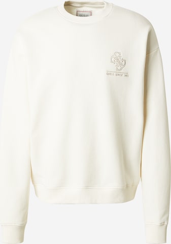 GUESS - Sudadera en blanco: frente