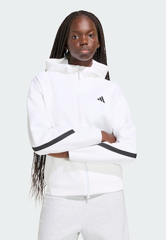 ADIDAS SPORTSWEAR Sportief sweatvest 'Z.N.E.' in Wit: voorkant