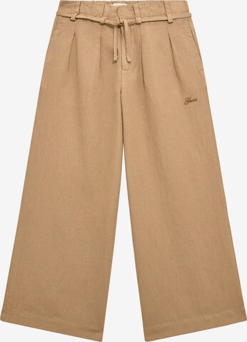 GUESS Wide leg Pants in Brown: front