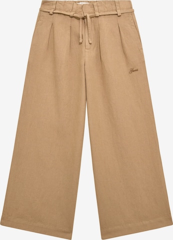 GUESS Wide Leg Hose in Braun: predná strana