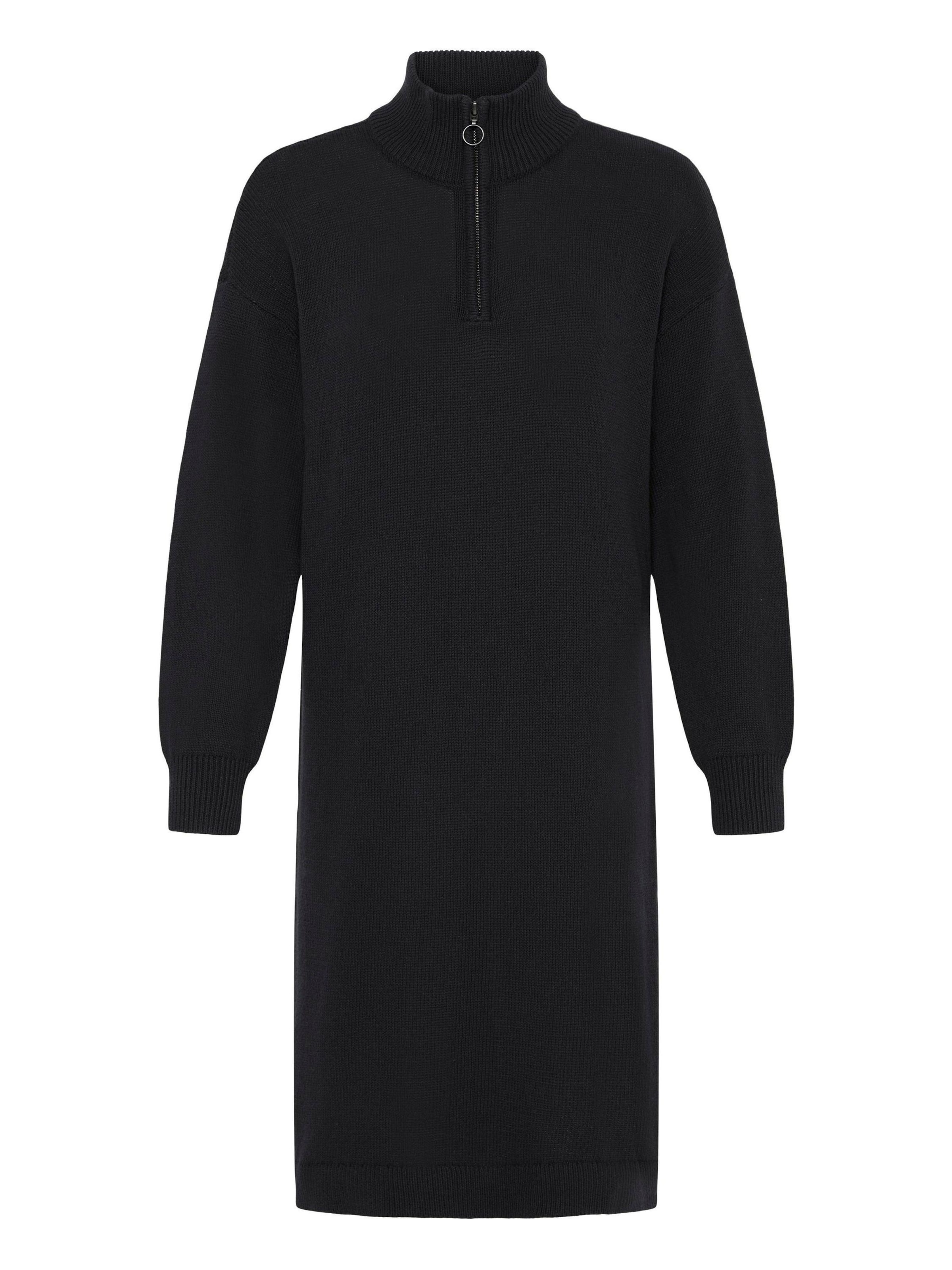 Oxmo - Vestido de punto ' OXFSANVA ' en negro: frente