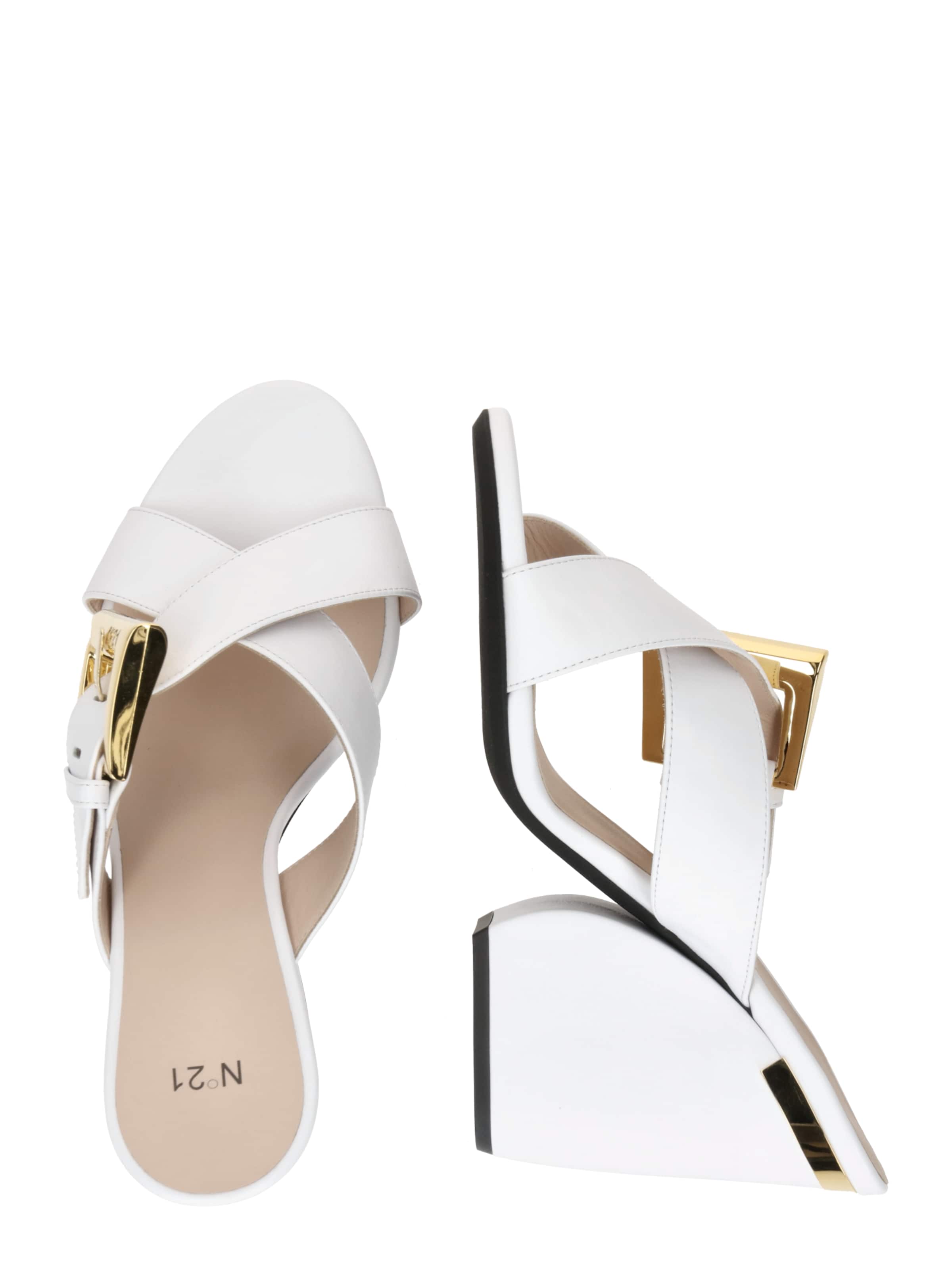 N°21 Pantolette i vit