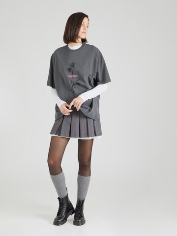 OH APRIL Oversized shirt 'Rose' in Grey