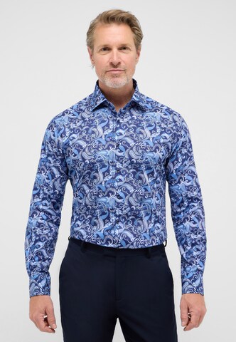 ETERNA Regular fit Overhemd in Blauw: voorkant