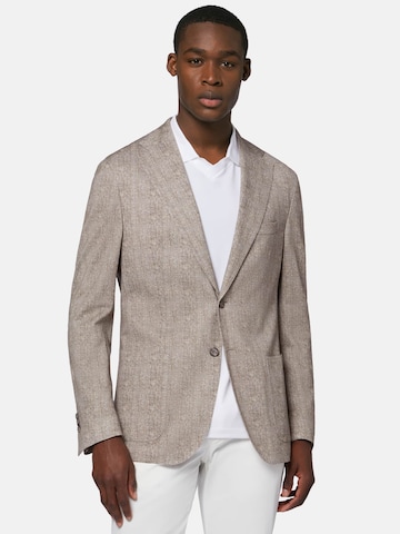 Boggi Milano Regular fit Suit Jacket in Brown: front