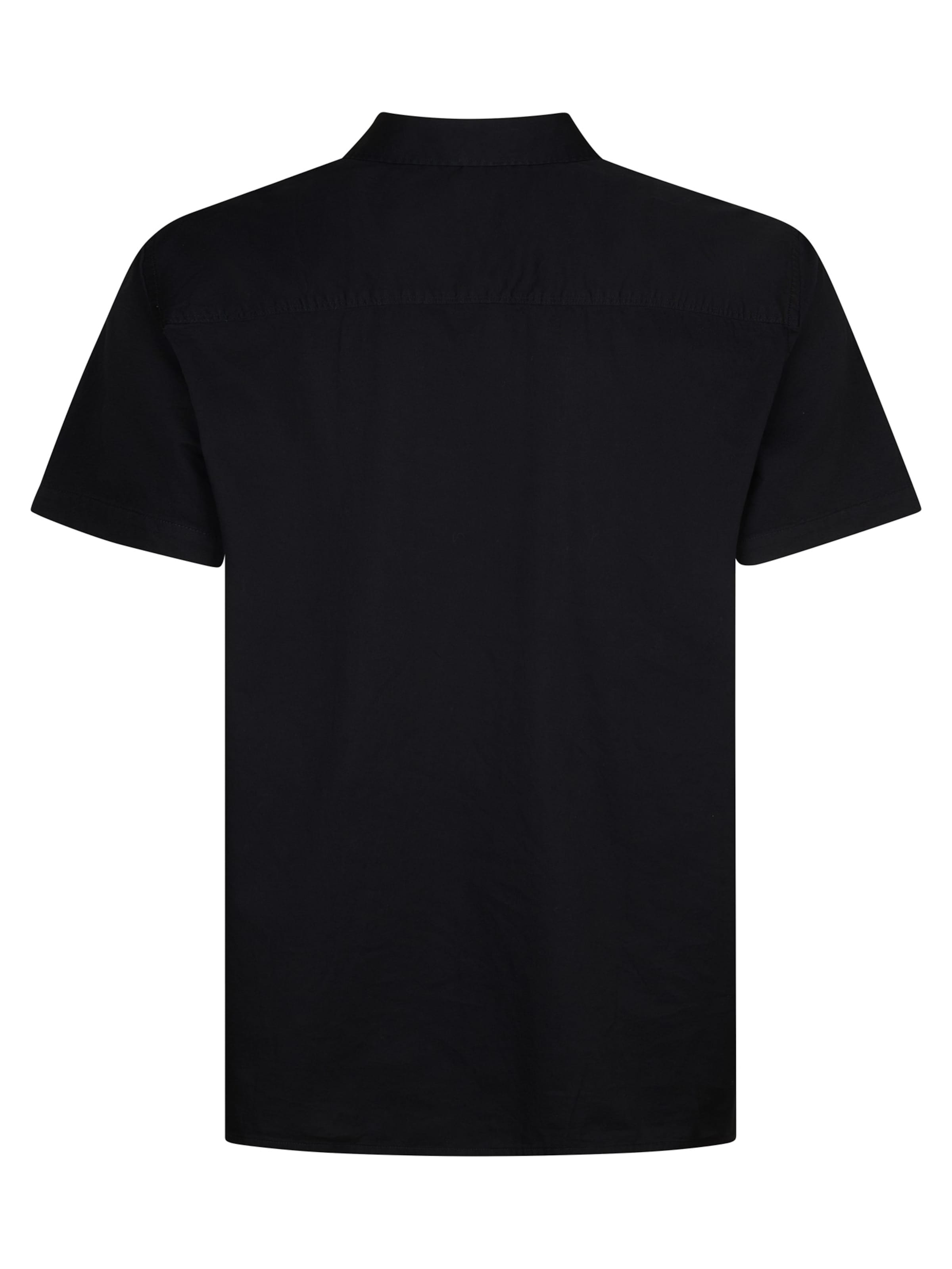 Petrol Industries Regular fit Overhemd 'Trailhawk' in Zwart