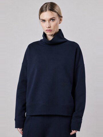 OWN Off With Nature - Sweatshirt 'Felpa Collo Alto Loose Fit in Interlock Navy' em azul